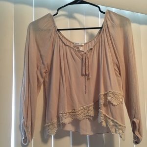 Over the shoulder blouse